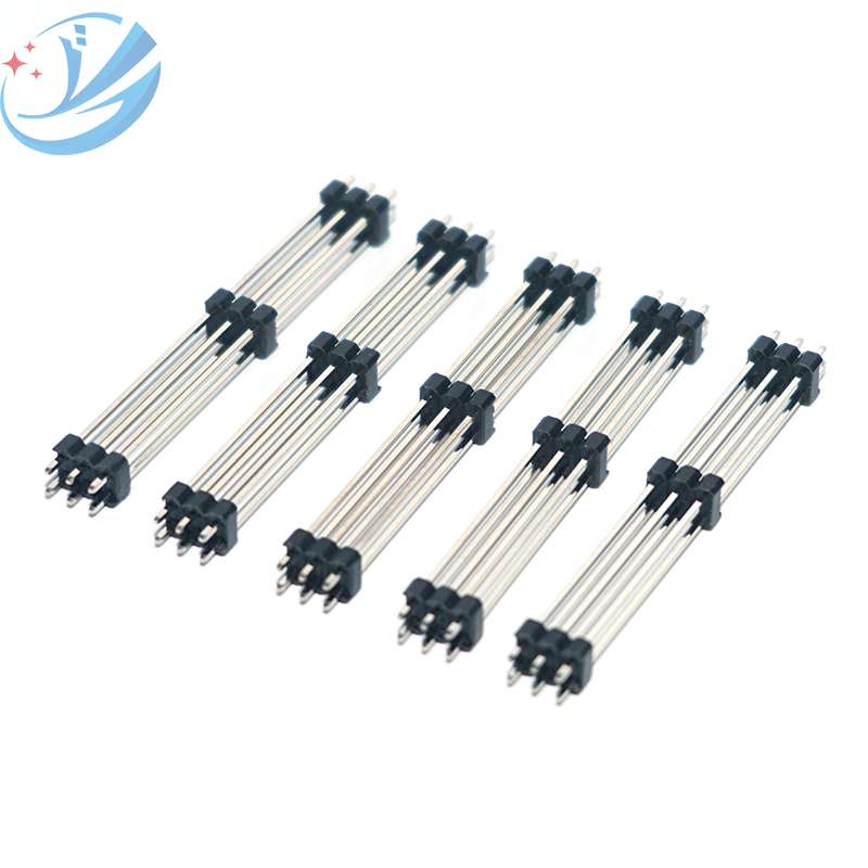 2.54 درجة 2 صف 6Pin رأس DIP موصل ذكر