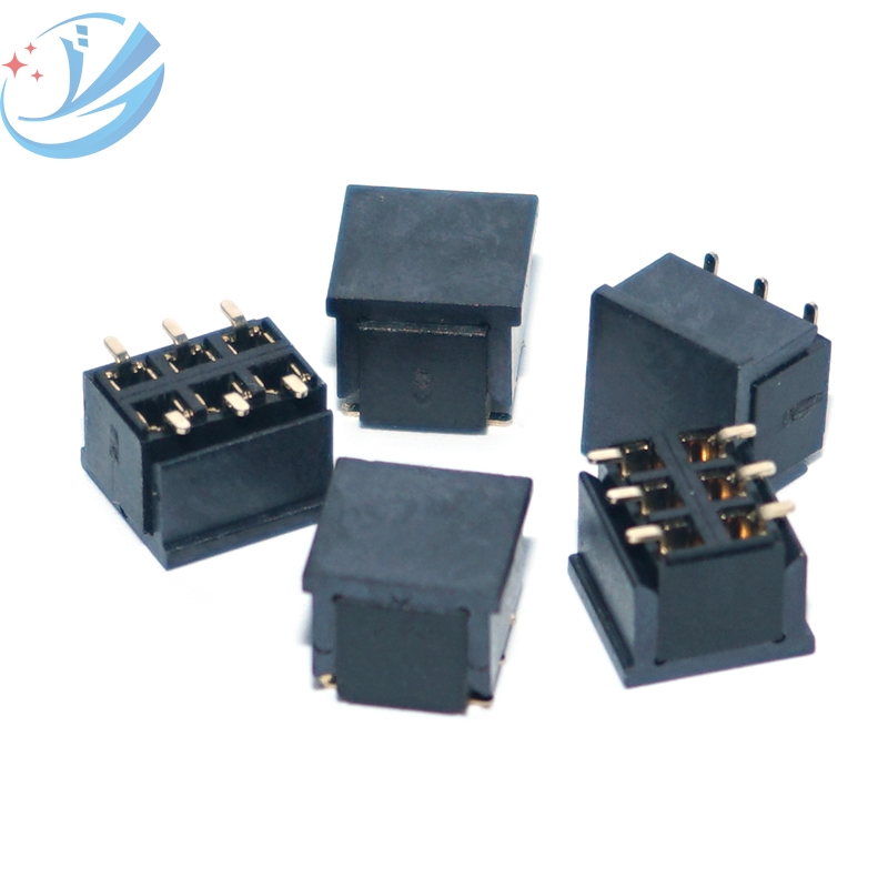 2.54 الملعب 6pin 2 صف SMT أنثى رأس موصل